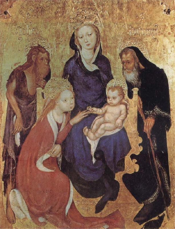 ALTICHIERO da Zevio The Mystic Marriage of St Catherine